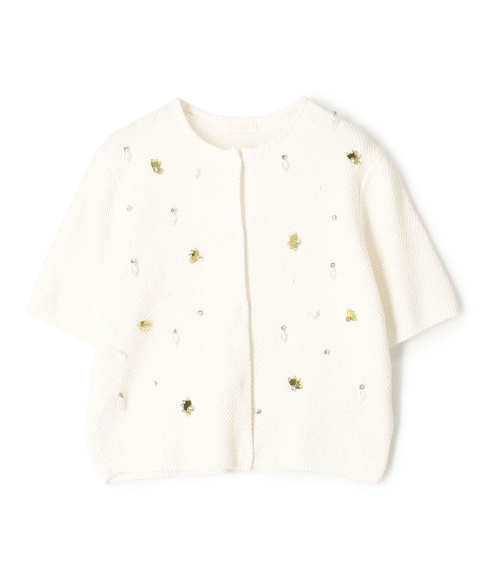 クーポン】【セール 40%OFF】スパンコールビジュー ショート