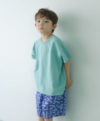 green label relaxing （Kids）/【WEB限定】天竺 切り替え Tシャツ 100cm－130cm/505875241