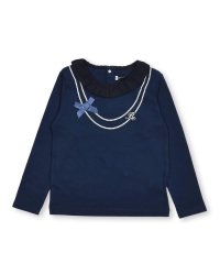 BeBe/ネックレスプリントフリルTシャツ(90~150cm)/505894140