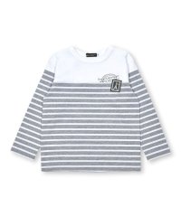 BeBe/肩抜きボーダー切替Tシャツ(80~150cm)/505894144