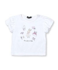 BeBe/うさぎプリントバルーンスリーブTシャツ (80~90cm)/505894147