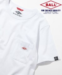 BALL/ボール BALL 【BALL】50501 ヘビーウエイト 天竺 Tシャツ コットン100% 7.1oz ポケT ロゴ 半袖 ユニセックス/505911984