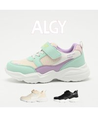 ALGY/ALGY アルジー 2024新作 厚底 キッズ 女の子 ジュニア 靴 シューズ エアソール 軽量 かわいい ボリュームソール 面ファスナー スニーカー シューズ/505912330