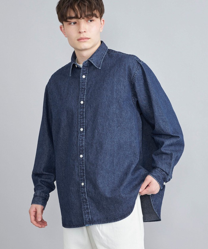 25ss 新品 DESCENDANT シャンブレーデニムシャツ DESCENDANT/KENNEDY'S CHAMBRAY LS SHIRT (INDIGO)