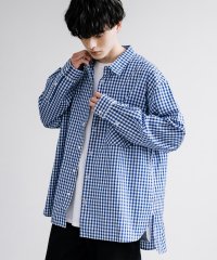 Rocky Monroe/チェックシャツ 長袖 メンズ レディース ビッグシルエット オーバーサイズ リラックス ルーズ 平織 ギンガム オンブレ タータン シンプル カジュアル きれい/505912858