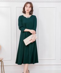 DRESS+/ドレスプラス DRESS+ フレアロング丈結婚式ワンピース/502882303