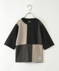 ikka kids/7分袖ポンチブロックスTシャツ（120〜160cm）/505737778