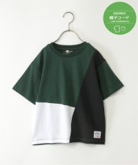 ikka kids/【親子おそろい】斜め切り替えブロックスTシャツ（120〜160cm）/505823761