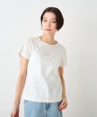 CARA　O　CRUZ/洗える ラインストーンTシャツ/505897060