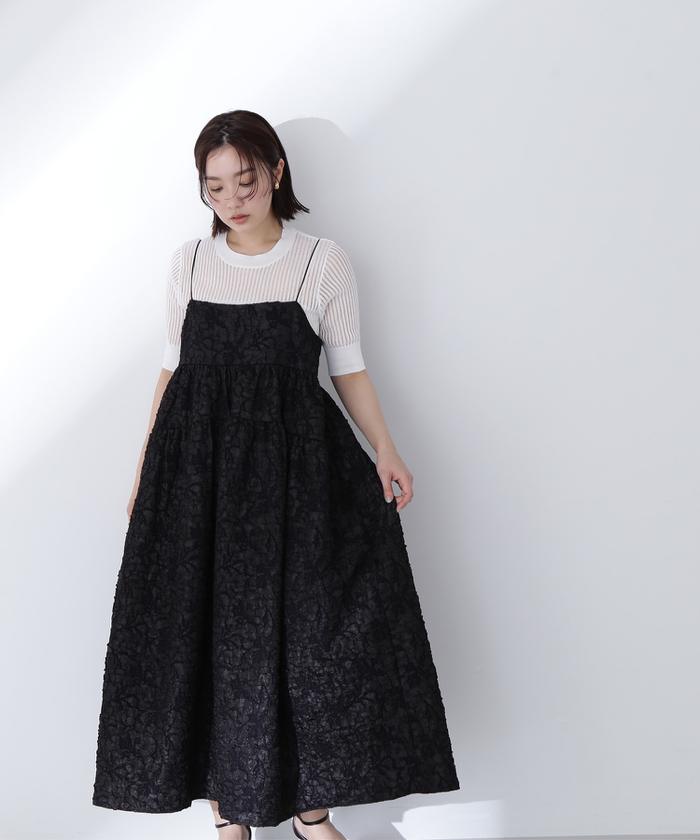 セール 60%OFF】ジャガードキャミワンピース(505901897 セール 60%OFF】ジャガードキャミワンピース(505901897