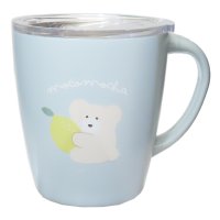 cinemacollection/ほっこりモコモカ マグカップ ステンレスマグ 330ml 蓋つき クリーム クーリア プレゼント かわいい グッズ /505912997