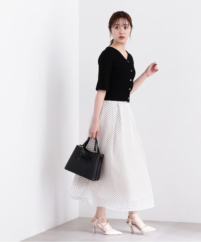 セール 50%OFF】オーガンタックフレアスカート(505914577 セール 50%OFF】オーガンタックフレアスカート(505914577