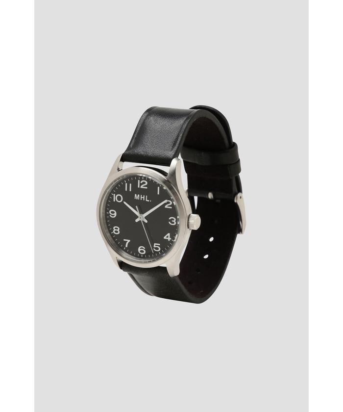 ☆ MHL. LEATHER STRAP WATCH アナログ 時計 MHL.（エムエイチエル）の「LEATHER STRAP WATCH（アナログ