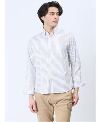 TAKA-Q/タカキュー TAKA－Q ストレッチドビーストライプ柄 ボタンダウン長袖シャツ メンズ シャツ カジュアル トップス インナー ギフト プレゼント ライトアウタ/505914679