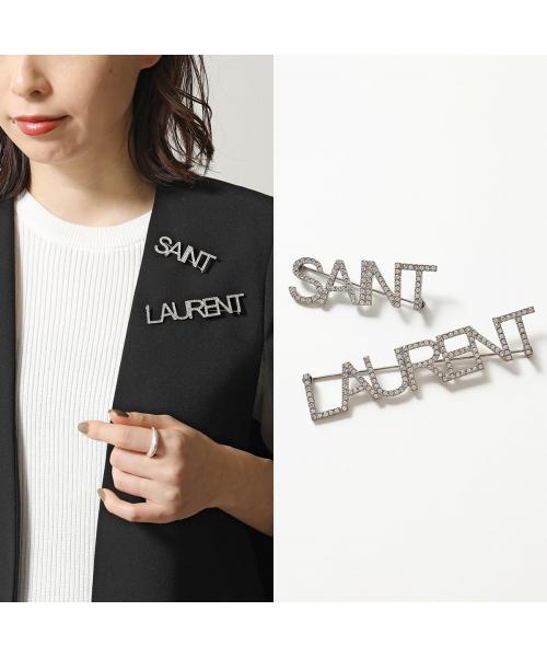 セール 17%OFF】SAINT LAURENT ブローチ 586493 Y1526 ロゴ セール 17%OFF】SAINT LAURENT ブローチ 586493 Y1526 ロゴ
