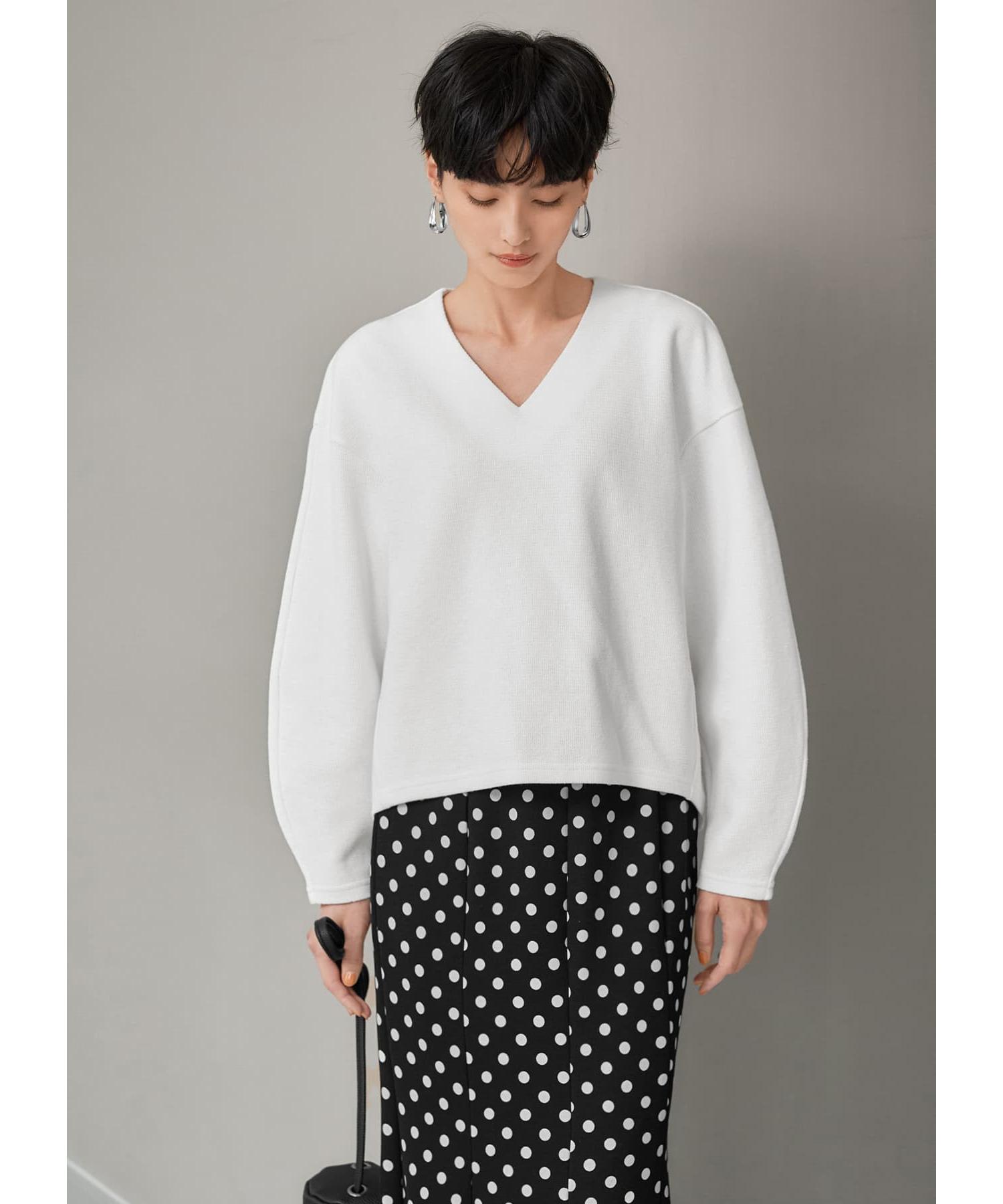 スタイルデリ♡バナナスリープトップス♡ダブルフェイスニットソー♡ スタイルデリ STYLE DELI 【Made in JAPAN】ダブルフェイス