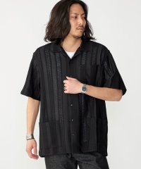 SHIPS MEN/BENCH MARKING SHIRT: ストライプレース オープンカラー 半袖 シャツ/505915200