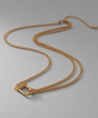 COCOSHNIK ONHITSCH/ココシュニック オンキッチュ COCOSHNIK ONKITSCH シルバー ロックモチーフ ドレープネックレス GP/505915259