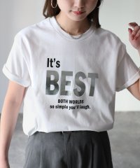 Riberry/It's BEST 箔プリントロゴTシャツ/505916369