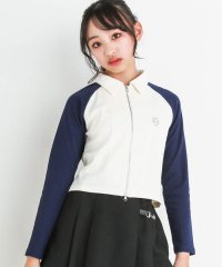 ZIDDY/【 ニコ☆プチ 掲載 】バイカラーダブルオープンジッパーラグランTシャツ(130/505916749