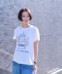 CARA　O　CRUZ/洗える ロゴＴシャツ/505912202