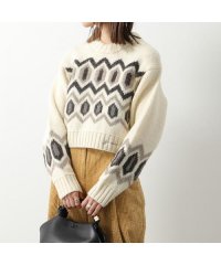 GANNI/GANNI セーター Chunky Graphic Wool Cropped K2011 K2042 2633/505917992