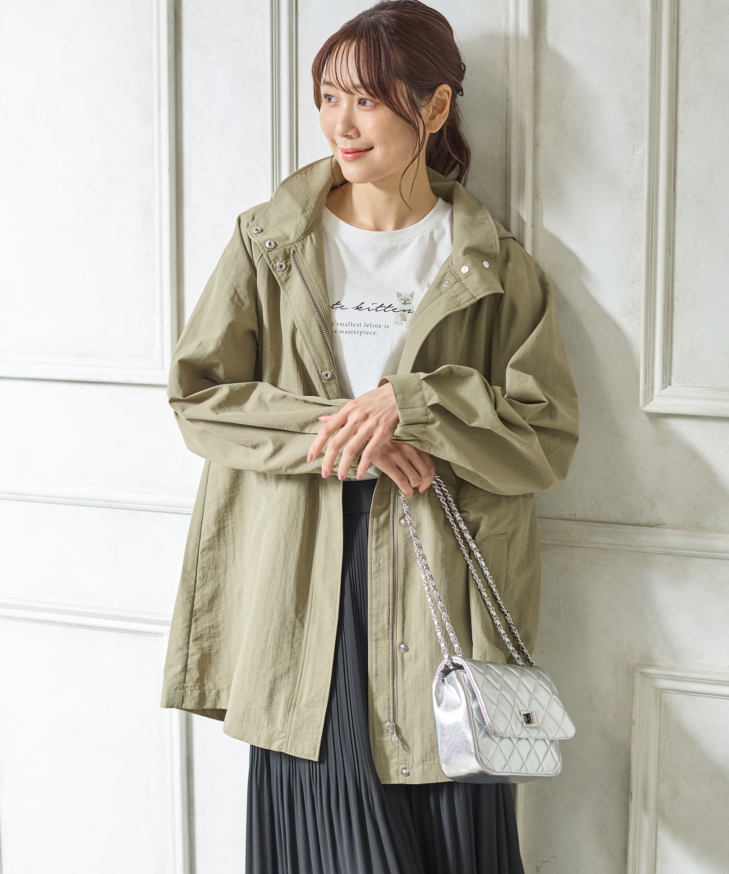 ハニーズ Honeys 撥水加工ハーフ丈ブルゾン アウター ブルゾン