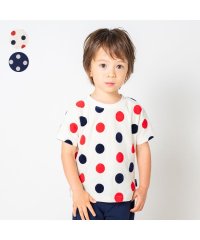 moujonjon/【子供服】 moujonjon (ムージョンジョン) 水玉・ドット柄ジャガード半袖Ｔシャツ 80cm～140cm M32800/505919019