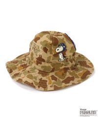 DENIM DUNGAREE/デニムダンガリー DENIM DUNGAREE バックサテン SNOOPY HAT/505836435