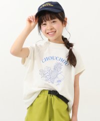 devirock/デビラボ ガールズ フレンチラグラン プリント半袖Tシャツ 子供服 キッズ 女の子 トップス 半袖Tシャツ Tシャツ /505917591