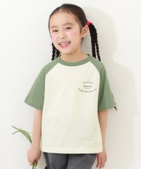 devirock/デビラボ ラグラン プリント半袖Tシャツ 子供服 キッズ 男の子 女の子 トップス 半袖Tシャツ Tシャツ /505917597