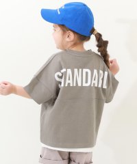 devirock/STANDARD バックロゴプリント 半袖Tシャツ 子供服 キッズ ベビー 男の子 女の子 トップス 半袖Tシャツ Tシャツ /505917598