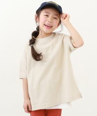 devirock/無地 ビッグシルエット 半袖Tシャツ 子供服 キッズ ベビー 男の子 女の子 トップス 半袖Tシャツ Tシャツ /505917601