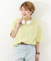 devirock/ビッグシルエット 大人 ボーダー 半袖Tシャツ 子供服 キッズ 男の子 女の子 トップス 半袖Tシャツ Tシャツ /505917613