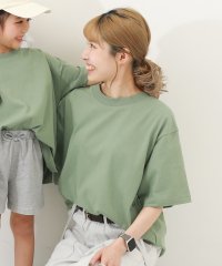 devirock/無地 ビッグシルエット 大人 半袖Tシャツ 子供服 キッズ 男の子 トップス 半袖Tシャツ Tシャツ /505917663