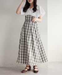 OLIVE des OLIVE/【WEB限定】ノースリーブビックカラーコルセットワンピース/505919518