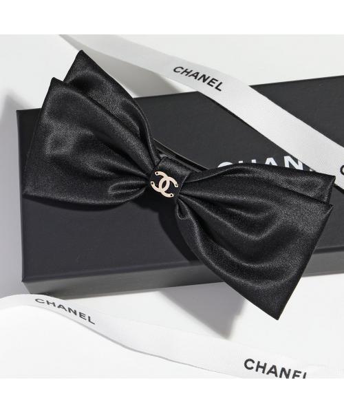 CHANEL ボウ バレッタ AA9619 B14785 シルクサテン リボン CHANEL ボウ バレッタ AA9619 B14785 シルクサテン リボン