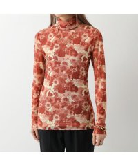 GANNI/ガニー GANNI GANNI シアー トップス PRINTED MESH LONG SLEEVE ROLLNECK/505921856