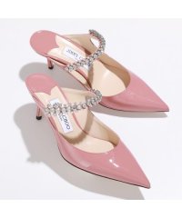 JIMMY CHOO/Jimmy Choo ミュール BING 65 PAT ポインテッドトゥ クリスタル/505922401