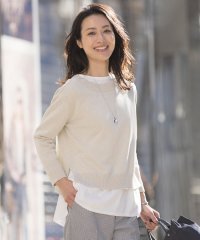 J.PRESS LADIES/【洗える】GIMA COTTON プルオーバー ニット/505922795