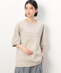 Purple & Yellow/メッセージエンボス 半袖ラグランＴシャツ/505889747