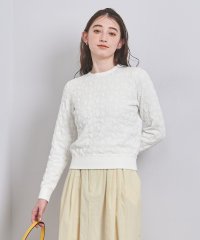 UNITED ARROWS/メタリック ジャカード クルーネックニット/505902248