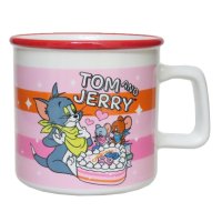 cinemacollection/トムとジェリー コップ ラウンドリップマグカップ ケーキ ワーナーブラザース スモールプラネット コーヒーカップ ティーカップ ギフト キャラクター グッズ /505921446