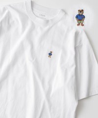 coen/USAコットンワンポイントベア刺繍Tシャツ/505922863