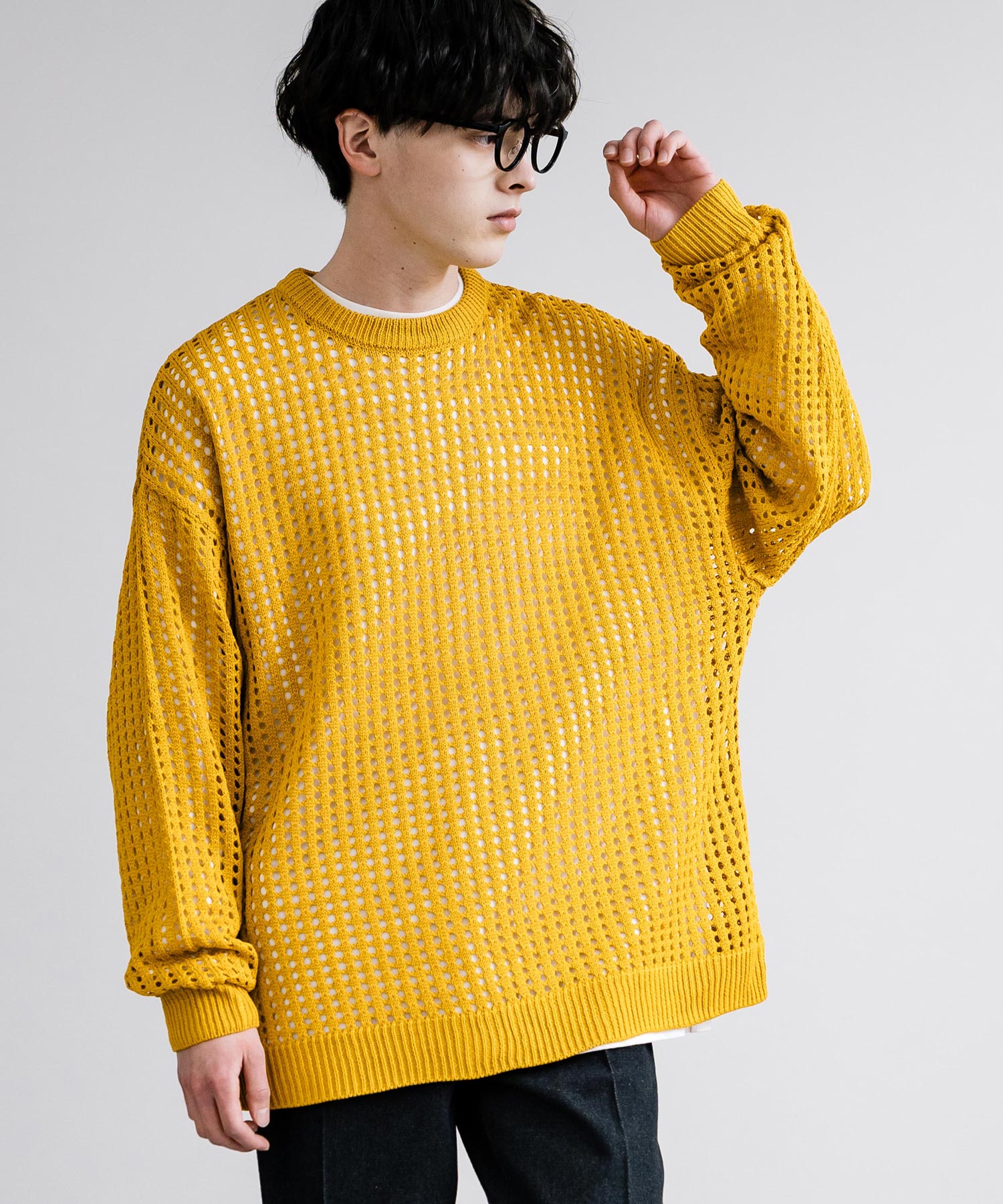 ロッキーモンロー Rocky Monroe メッシュニット 透かし編み