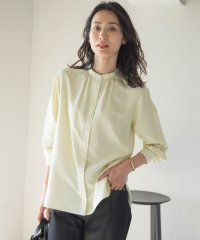 J.PRESS LADIES（LARGE SIZE）/【洗える】セルロース チェック バンドカラー ブラウス/505928388