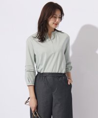 J.PRESS LADIES（LARGE SIZE）/【洗える】プレーティングジャージー スキッパー カットソー/505928400