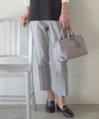 J.PRESS LADIES（LARGE SIZE）/【洗える】シャークスキンハウンドトゥース テーパード パンツ/505928423