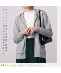 MAC HOUSE(women)/NAVY ネイビー 制菌加工 UVパーカー 4283－5520/505921369