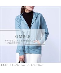 MAC HOUSE(women)/NAVY ネイビー 制菌加工 UVパーカー 4283－5520/505921369